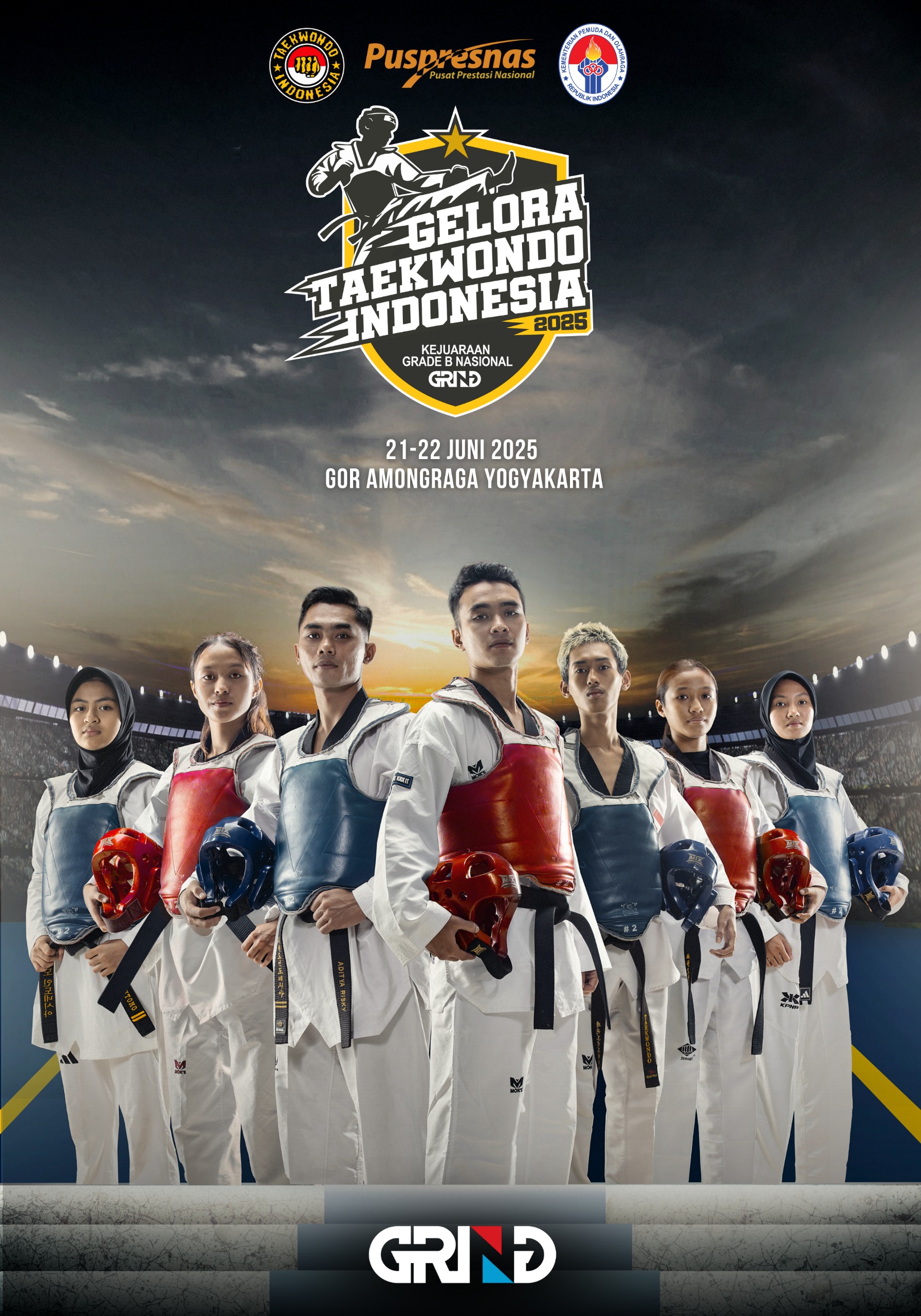 Panggung Juara Taekwondo Indonesia DnS ACADEMY SEMARANG